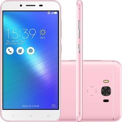 smartphone Asus Zenfone 3 Max 5.5 ZC553KL rosa 2GB RAM, processador de 1.4Ghz Octa-Core, Bluetooth Versão 4.1, Android 6.0.1 Marshmallow, Quad-Band 850/900/1800/1900