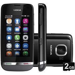 NOKIA ASHA 311 CINZA 3G WIFI CAM 3.2MP PROCESSADOR 1GHZ