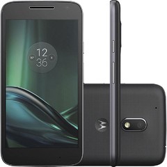 SMARTPHONE MOTO G 4 PLAY DTV XT1603 PRETO DUAL CHIP ANDROID 6.0 TELA 5'' 16GB CÂMERA 8MP