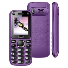 Celular Desbloqueado Freecel Free Cross Púrpura Tela de 1.7", Dual Chip, Câmera VGA, Bluetooth, MP3 e Rádio FM - comprar online