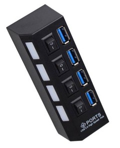 Hub 4 Portas Usb 2.0 com indetificadores de Led LY-18