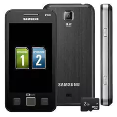 SAMSUNG DUOS TV I6712 C/ TV DIGITAL, CÂMERA 3.2MP, WI-FI, RÁDIO FM, MP3, BLUETOOTH