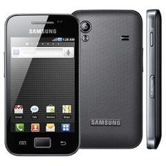 SAMSUNG GALAXY ACE S5830 PRETO COM CÂMERA 5.0, ANDROID 2.2, GPS, WI-FI, 3G, BLUETOOTH, MP3, TOUCH SCREEN E FONE