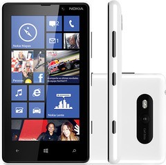 NOKIA LUMIA 820 BRANCO NACIONAL CAM 8MP 8GB 4G GPS