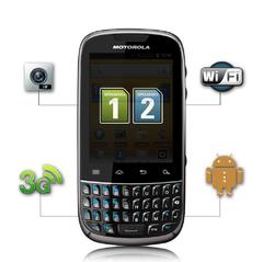 CELULAR MOTOROLA FIRE XT317 PRETO DUAL CHIP ANDROID 2.3 3G WI-FI GPS QWEERTY TOUCHSCREEN - comprar online