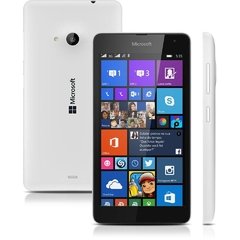 SMARTPHONE MICROSOFT LUMIA 535 DUAL CHIP WINDOWS PHONE 8.1 TELA 5" 8GB 3G WI-FI CÂMERA 5MP BRANCO