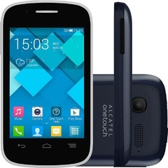 Smartphone Alcatel OT4015N POP C1 Preto Dual Chip Android 4.2 Tela 3,5 3G Processador Dual Core 1.2 GHz Câmera 2 MP Led Flash Memória 4 GB