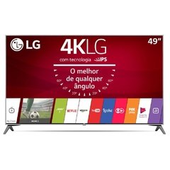 Smart TV LED 49'' Ultra HD 4K LG 49UJ7500 com Conversor Digital 4 HDMI 2 USB Wi-Fi integrado Controle Smart Magic