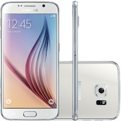 SMARTPHONE SAMSUNG GALAXY S6 SM-G920 BRANCO TELA 5.1", ANDROID 5.0, 4G, CÂMERA 16MP E PROCESSADOR OCTA-CORE 32GB