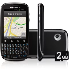 Celular Motorola Spice Key XT316 CAM 3MP, Android, QWERTY, MP3, FM, 3G, GPS, Wi-Fi, Bluetooth, Fone e Cartão 2GB