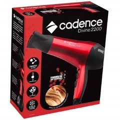 Secador de Cabelos Cadence Divine Íon SEC156 com Tecnologia Tourmaline e 3 Temperaturas - Preto/Vermelho - comprar online