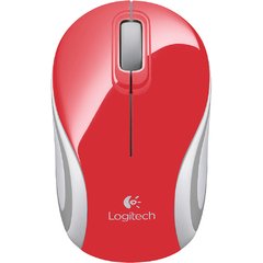 Mini Mouse Sem Fio Logitech M187 Vermelho