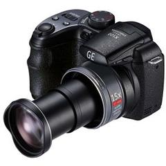 CÂMERA DIGITAL GE X500 PRETA C/ 16MP, LCD 2.7", ZOOM ÓPTICO 15X, DETECTOR DE FACE - Infotecline