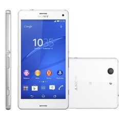 SMARTPHONE SONY XPERIA Z3 COMPACT D5833 BRANCO ANDROID 4.4, MEMÓRIA INTERNA 16GB, CÂMERA 20.7MP, TELA 4.6