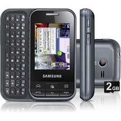 CELULAR SAMSUNG CH@T 350 PRETO TOUCHSCREEN QWERTY CÂMERA 2MP MP3 PLAYER RÁDIO FM FONE DE OUVIDO CARTÃO 2GB