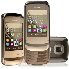 Imagem do NOKIA C2-06 DOURADO DUAL CHIP SLIDER TOUCH CAM 2MP