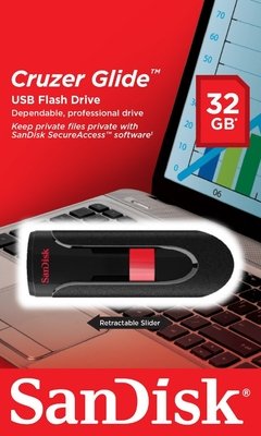 Pen Drive Sandisk(TM) Cruzer Glide(TM) 32Gb 3.0