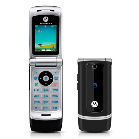 Celular ABRIR E FECHAR Desbloqueado Motorola W375 Preto c/ Câmera, Rádio FM, Rede GPRS, Dual Band (900/1800)