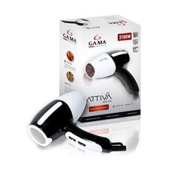 Secador de Cabelos GA.MA Italy Attiva 3000 Íon Motor AC Profissional e 4 Temperaturas 2100W - Branco