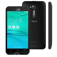 Celular Asus Zenfone Go ZC500TG 16GB preto, processador de 1.3Ghz Quad-Core, Bluetooth Versão 4.0, Android 5.1.1 Lollipop, Quad-Band 850/900/1800/1900 - comprar online