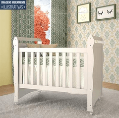 Berço e Minicama Carolina Mirelle 332 MDF Branco na internet