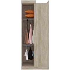 Guarda-roupa Modulado 1 Porta Modena Nogal Touch - Demobile