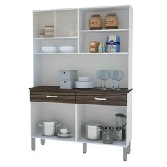 Armario de Cozinha 8 Portas Vitrus Kits Parana Branco
