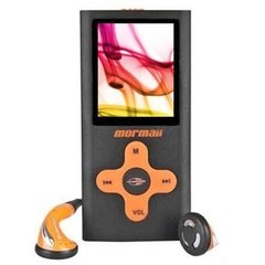 MP4 Player Mormaii Colors Laranja 4 Gb C/ Tela 1,8"