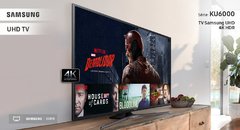 Smart TV LED 70" Ultra HD 4K Samsung 70KU6000 com HDR Premium, Quadcore, Upscaling, Wi-Fi, Entradas HDMI e USB na internet