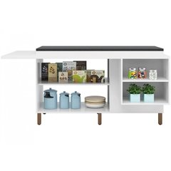 Balcão Ilha Gourmet 4 Portas Mb05 Branco/teka - Albatroz - comprar online