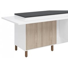 Balcão Ilha Gourmet 4 Portas Mb05 Branco/teka - Albatroz na internet