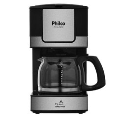 Cafeteira Elétrica Philco PH16 - Preto/Aço Escovado