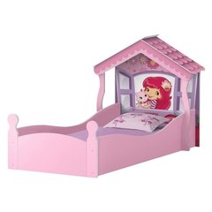Cama Infantil Criança Grade De Proteção Moranguinho Cor Rosa