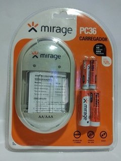 Carregador De Pilha Mirage Pc36 C\ 2 Aa + 2aaa - Multilaser