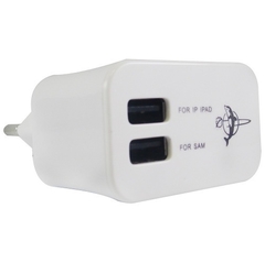 CARREGADOR DE TOMADA BIVOLT COM DUAS ENTRADAS USB AG-0034 NÃO ACOMPANHA CABO - comprar online