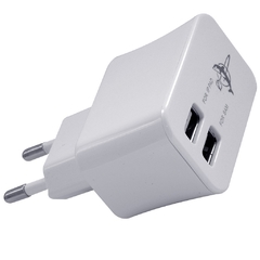 CARREGADOR DE TOMADA BIVOLT COM DUAS ENTRADAS USB AG-0034 NÃO ACOMPANHA CABO