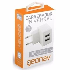 Carregador Universal Usb Dupla Saída Ch34ac - Geonav