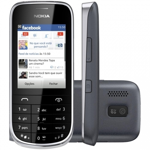 NOKIA ASHA 202 BRANCO DUALCHIP 2MP MP3 PLAYER FM BLUETOOTH