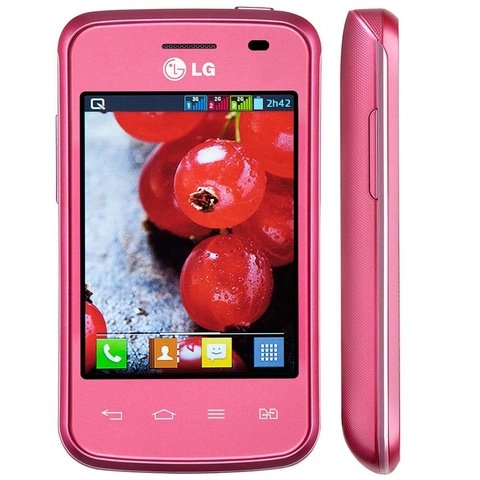CELULAR LG E475 OPTIMUS L1 II TRI OPEN Rosa, 1Ghz Single-Core ARM Cortex-A5, Quad-Band 850/900/1800/1900