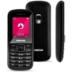 Celular Desbloqueado Positivo P20 Preto com Tela 1.8", Dual Chip, Câmera VGA, Bluetooth, Rádio FM, MP3 e Fone - comprar online