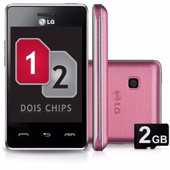 Celular Lg Dual Chip Câmera 2 Mp Tela 3.5 Wifi - T375 Rosa