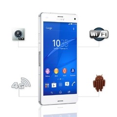 SMARTPHONE SONY XPERIA Z3 COMPACT D5833 BRANCO ANDROID 4.4, MEMÓRIA INTERNA 16GB, CÂMERA 20.7MP, TELA 4.6 - Infotecline