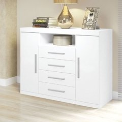 Comoda 2 Portas e 4 Gavetas Havana Master Branco