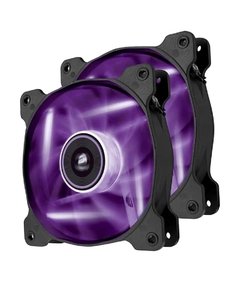 Kit Com 2 Fan Cooler Corsair Af120 Purple Led 120mm - Infotecline