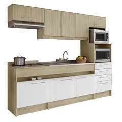 Cozinha Compacta Decibal Open 8 Portas E 4 Gavetas Bali/bran