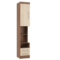 Guarda Roupa Modulado 2 Portas Nobre Fit Móveis Castro Carvalho/Teka