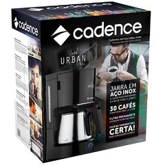 Cafeteira Elétrica Cadence Urban Steel Preta para Café em Pó - CAF801 - CFCAF801PTO_PRD na internet