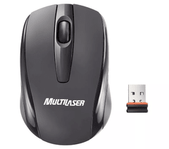 Mouse Sem Fio Multilaser Mo049 Preto