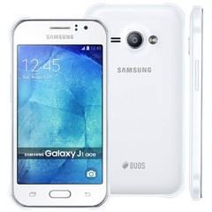 SMARTPHONE SAMSUNG GALAXY J110 ACE DUOS BRANCO COM DUAL CHIP, TELA 4.3", 3G, CÂMERA 5MP, ANDROID 4.4 E PROCESSADOR DUAL CORE DE 1.2 GHZ - comprar online