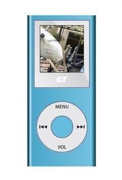 MP4 Gt Liverpool 1gb Azul com Bateria Recarregável e Capa Silicone